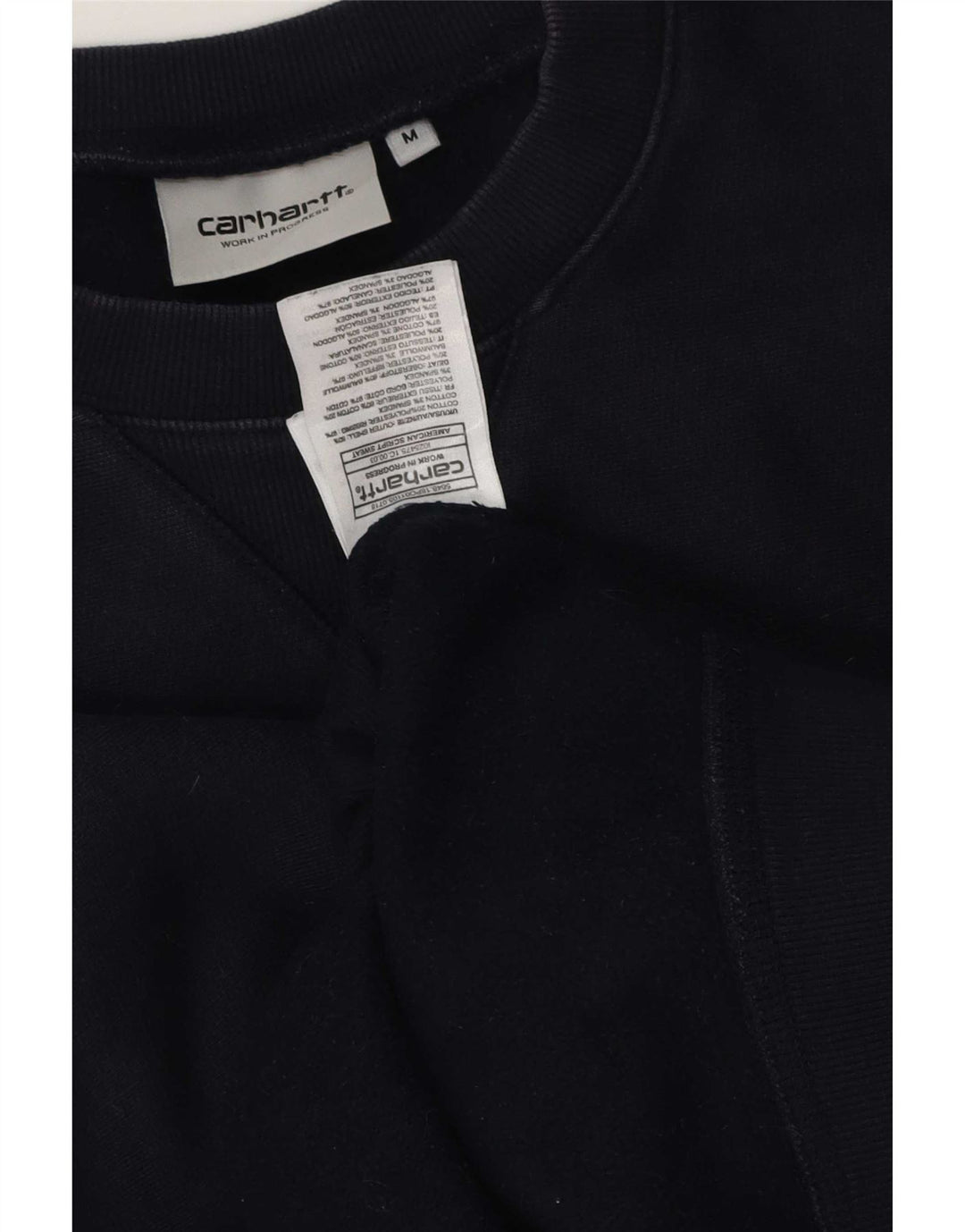 Carhartt moletom masculino jumper médio azul marinho algodão