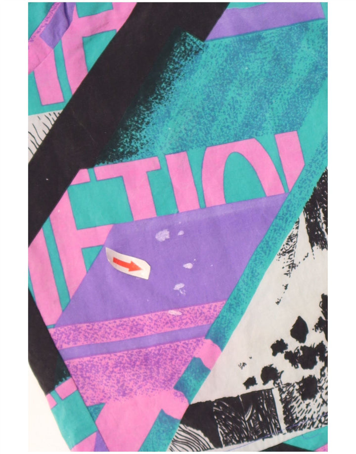 Pandora Mens Graphic Tracksuit Top Jacket XL Roxo Geométrico