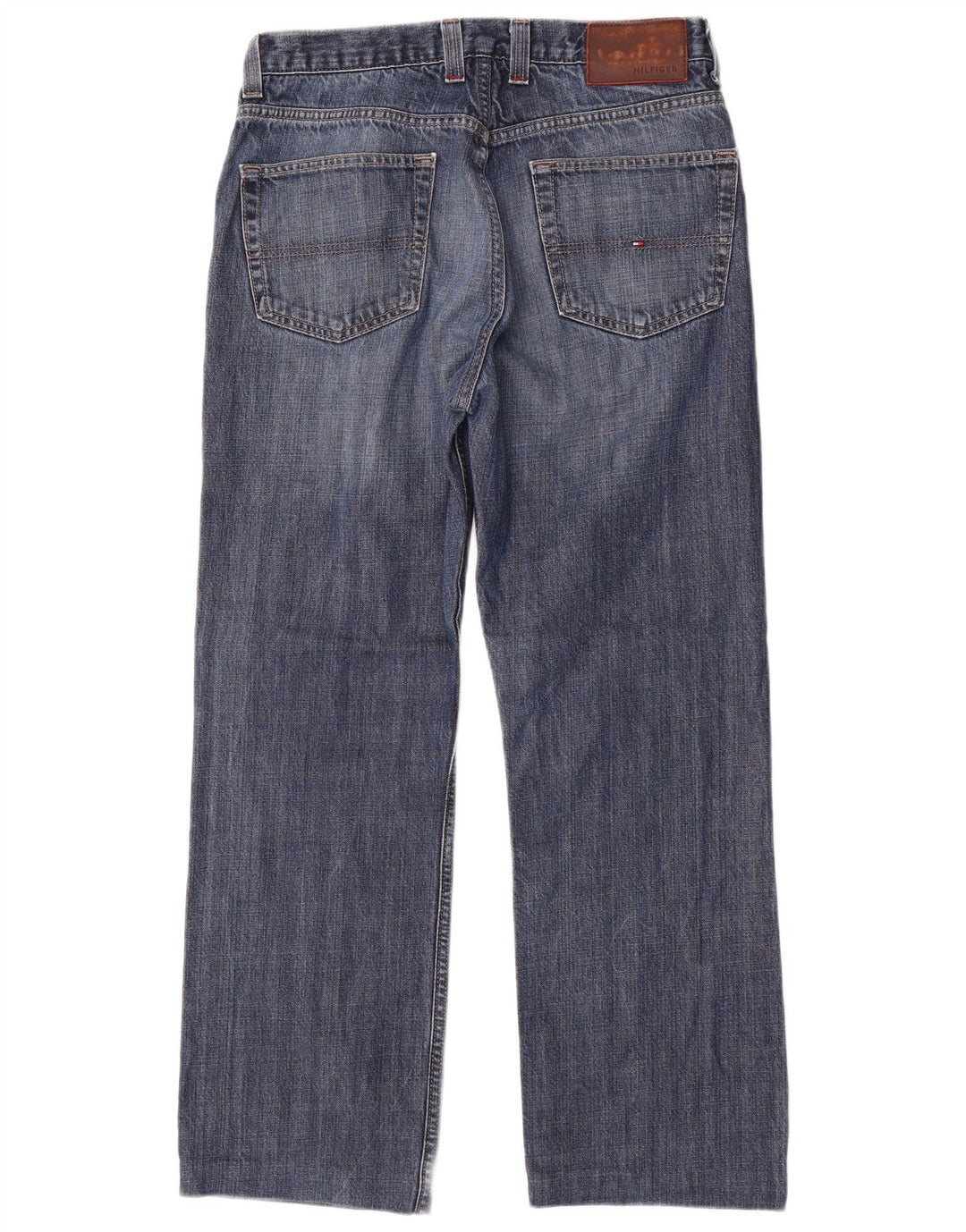 TOMMY HILFIGER Jeans retos masculinos W32 L29 algodão azul marinho