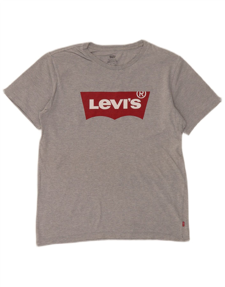 Camiseta gráfica masculina Levi's pequena cinza