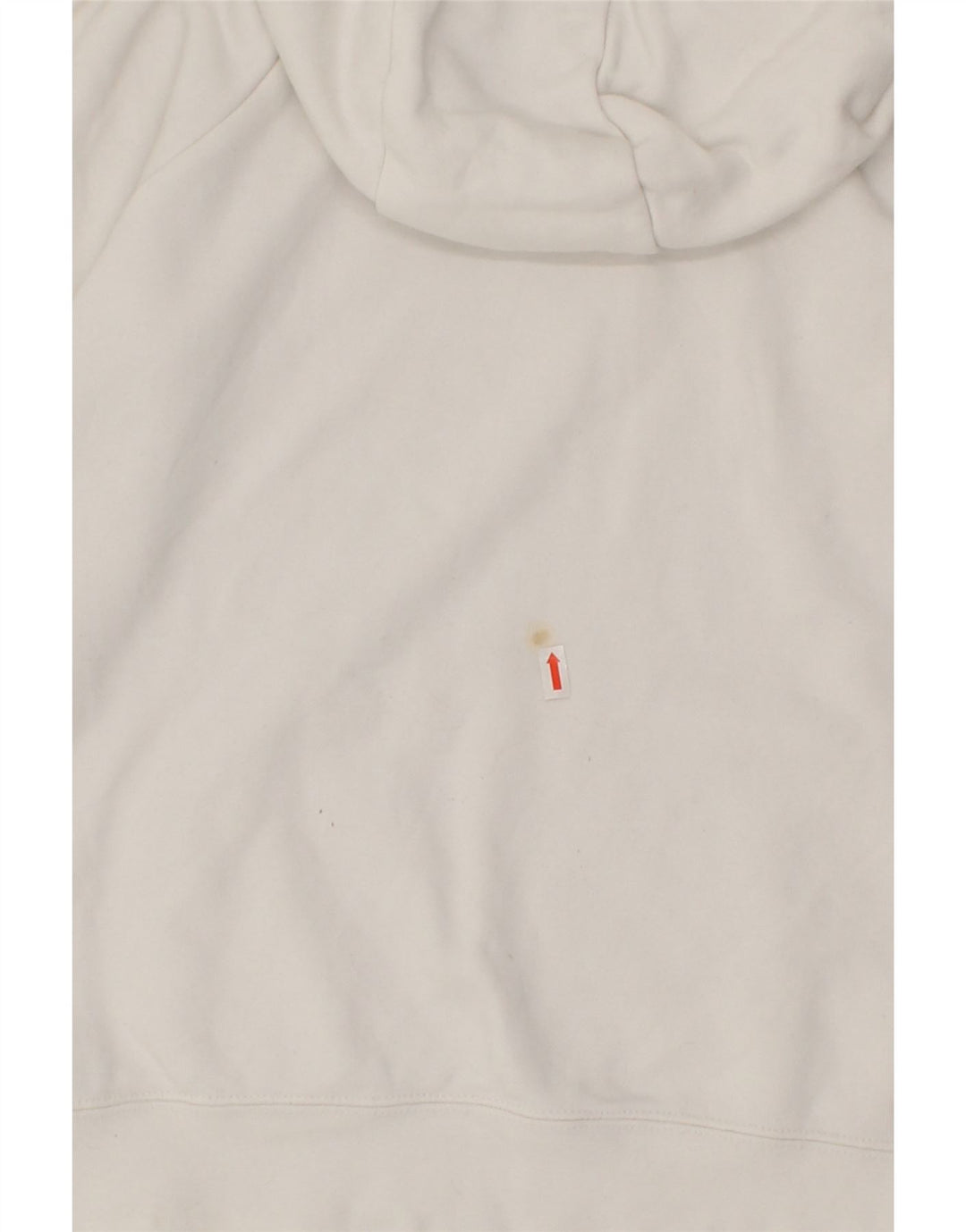 NIKE Womens Oversized Hoodie Jumper UK 6 XS White Cotton Vintage Nike and Second-Hand Nike from Messina Hembry 