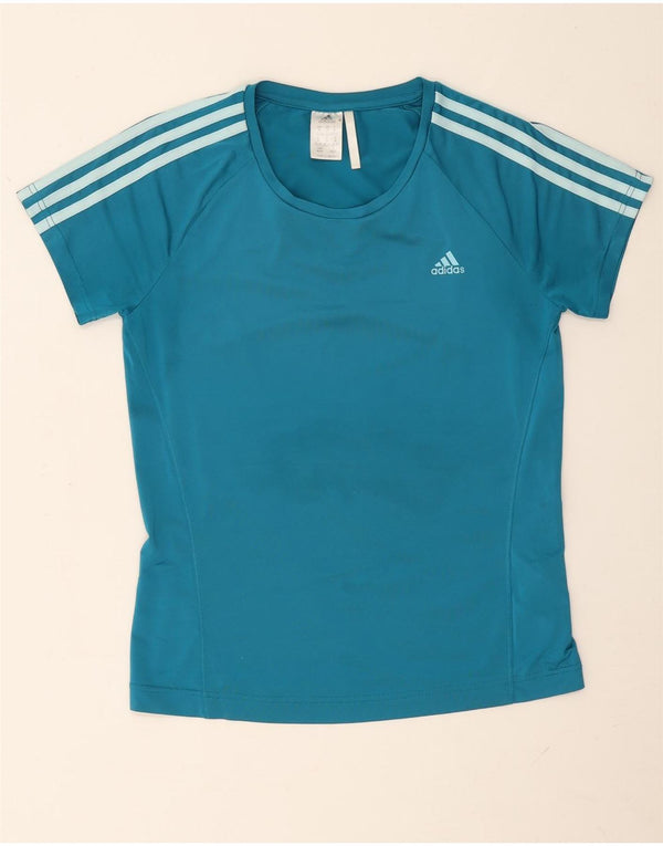 Adidas Camiseta Feminina Top UK 12/14 Azul Médio Poliéster