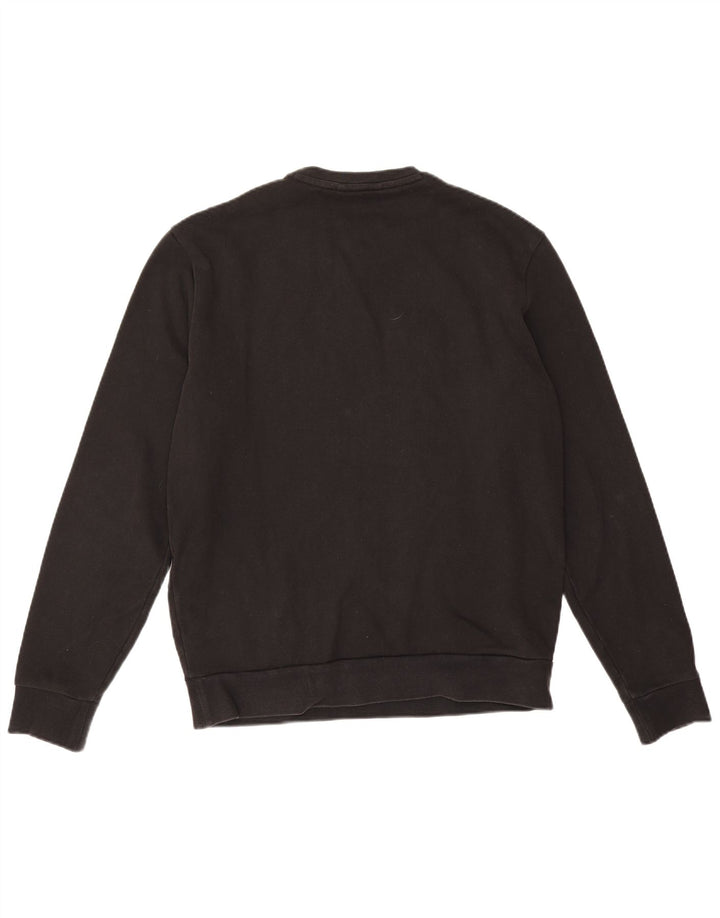 Suéter gráfico masculino Armani grande algodão preto