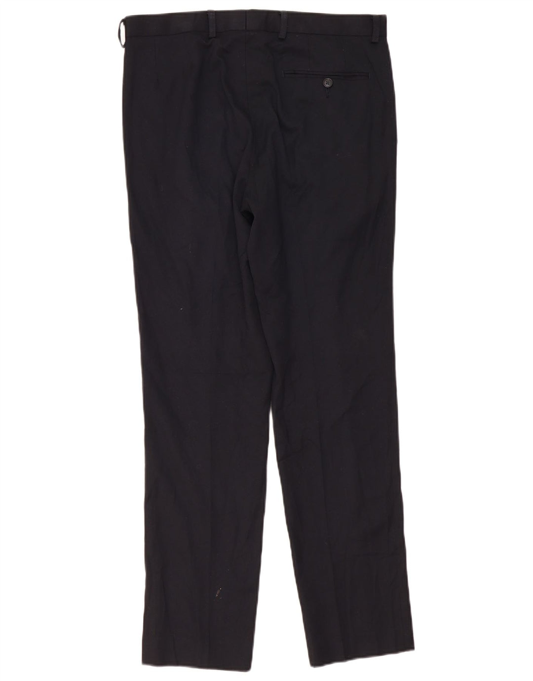 Calça feminina Marks & Spencer Slim Suit W32 L33 azul marinho poliéster