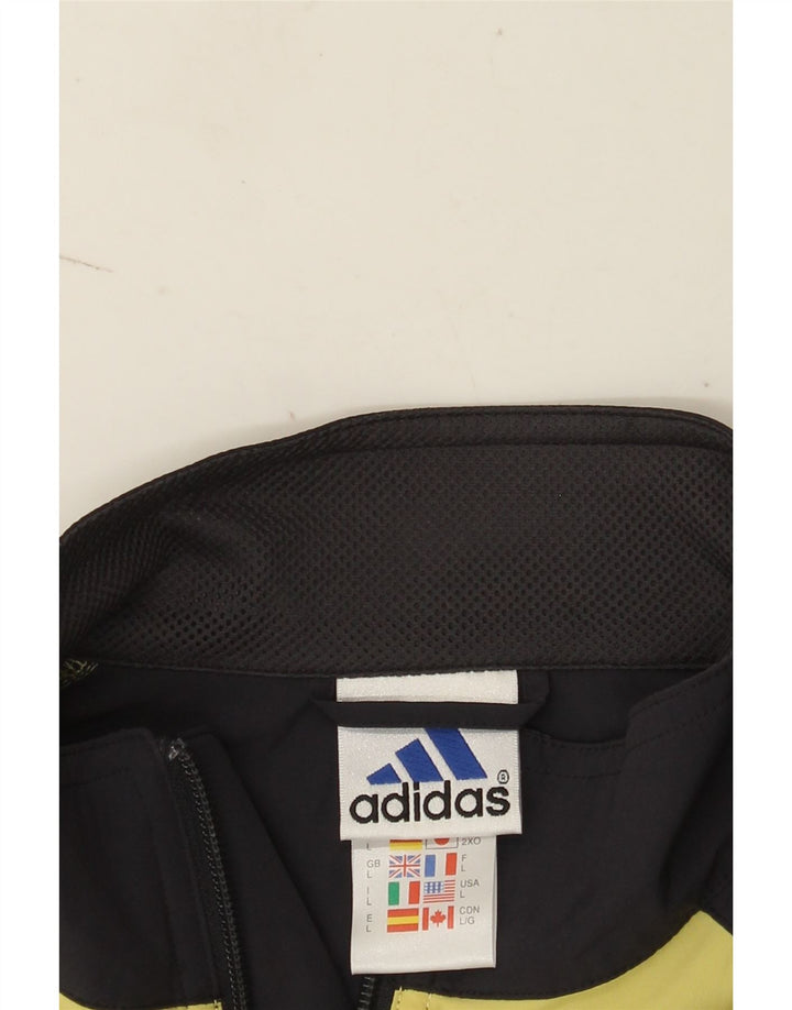 Adidas Mens Climashell Tracksuit Top Jacket Grande Preto Colorblock