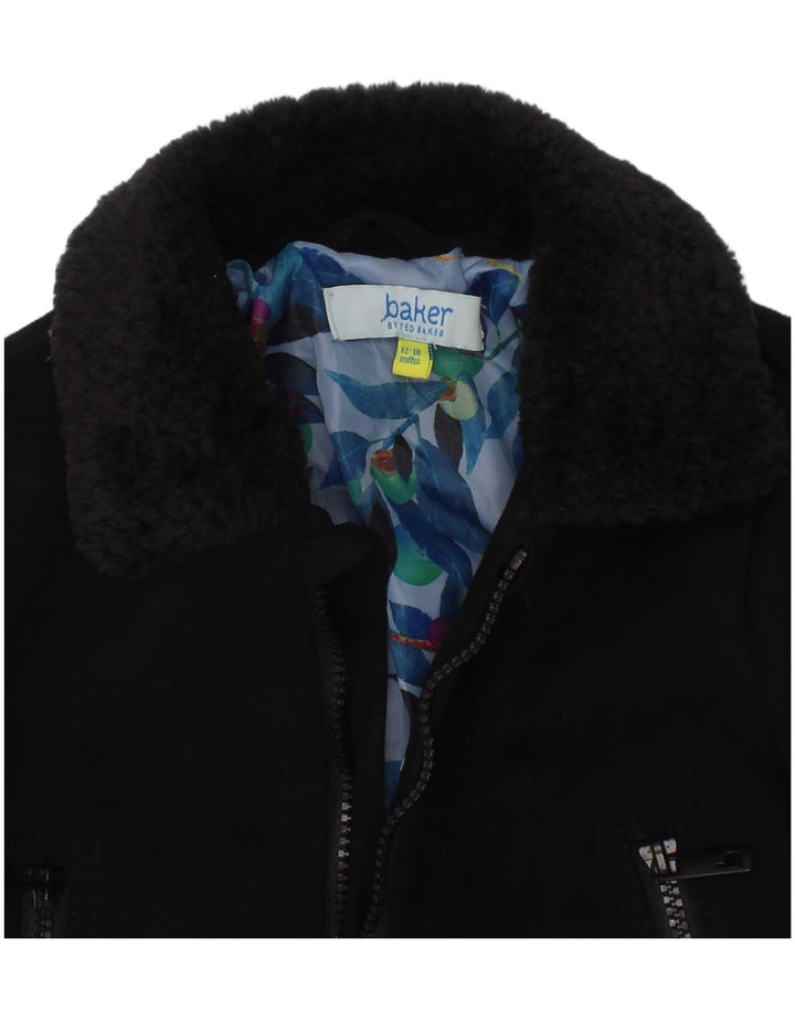 Jaqueta bomber Ted Baker Baby Boys 12-18 meses poliéster preto