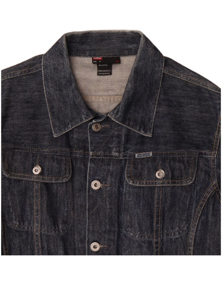Jaqueta jeans feminina DIESEL Reino Unido 14 algodão azul médio