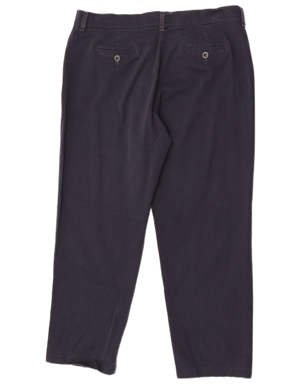 Lee Calça feminina casual reta e relaxada US 18 2XL W38 L30 azul marinho