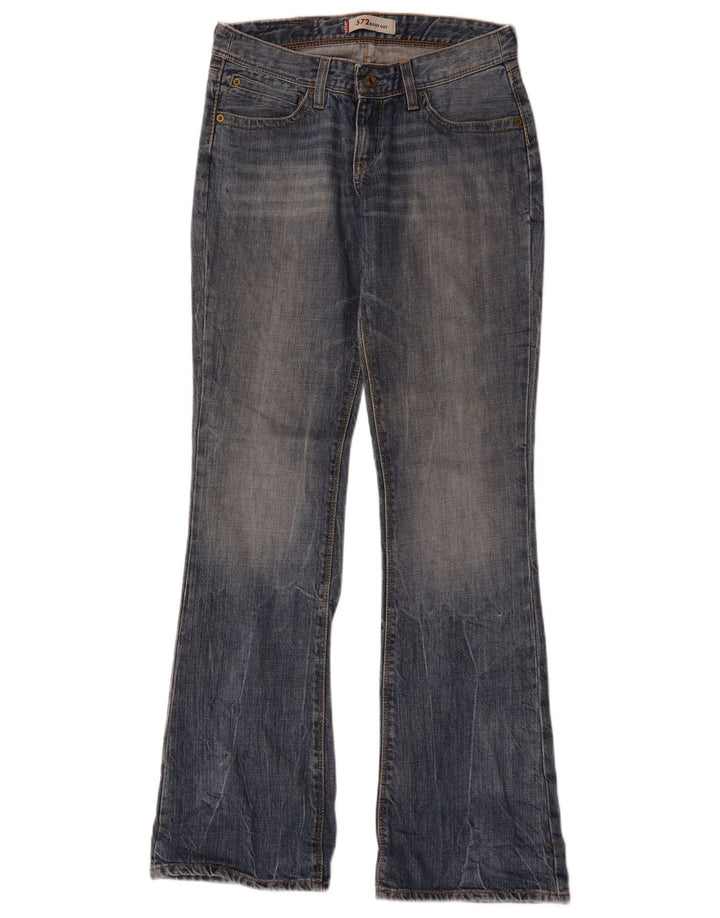 Calça jeans feminina Levi's 572 Bootcut W28 L34 azul algodão