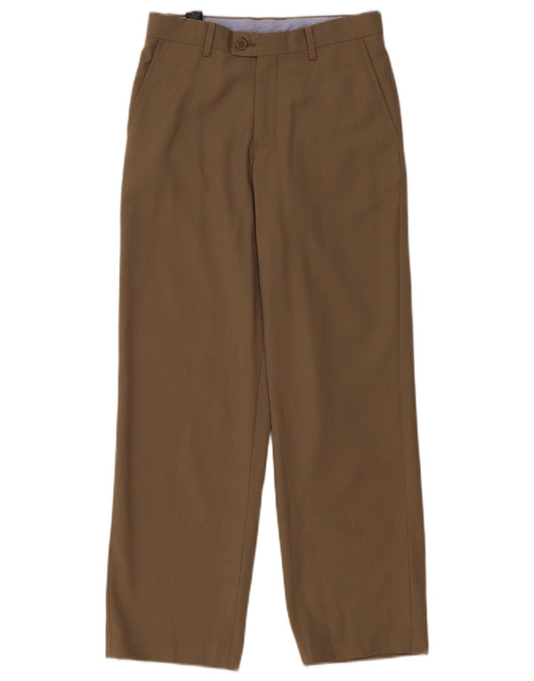 Calças Nautica Boys Straight Suit 11-12 Anos W28 L26 Poliéster Bege