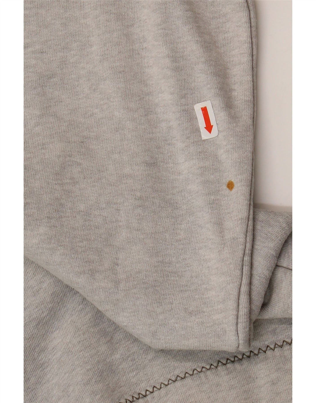FAT FACE Mens Gráfico Zip Neck Moletom Jumper XL Algodão Cinza