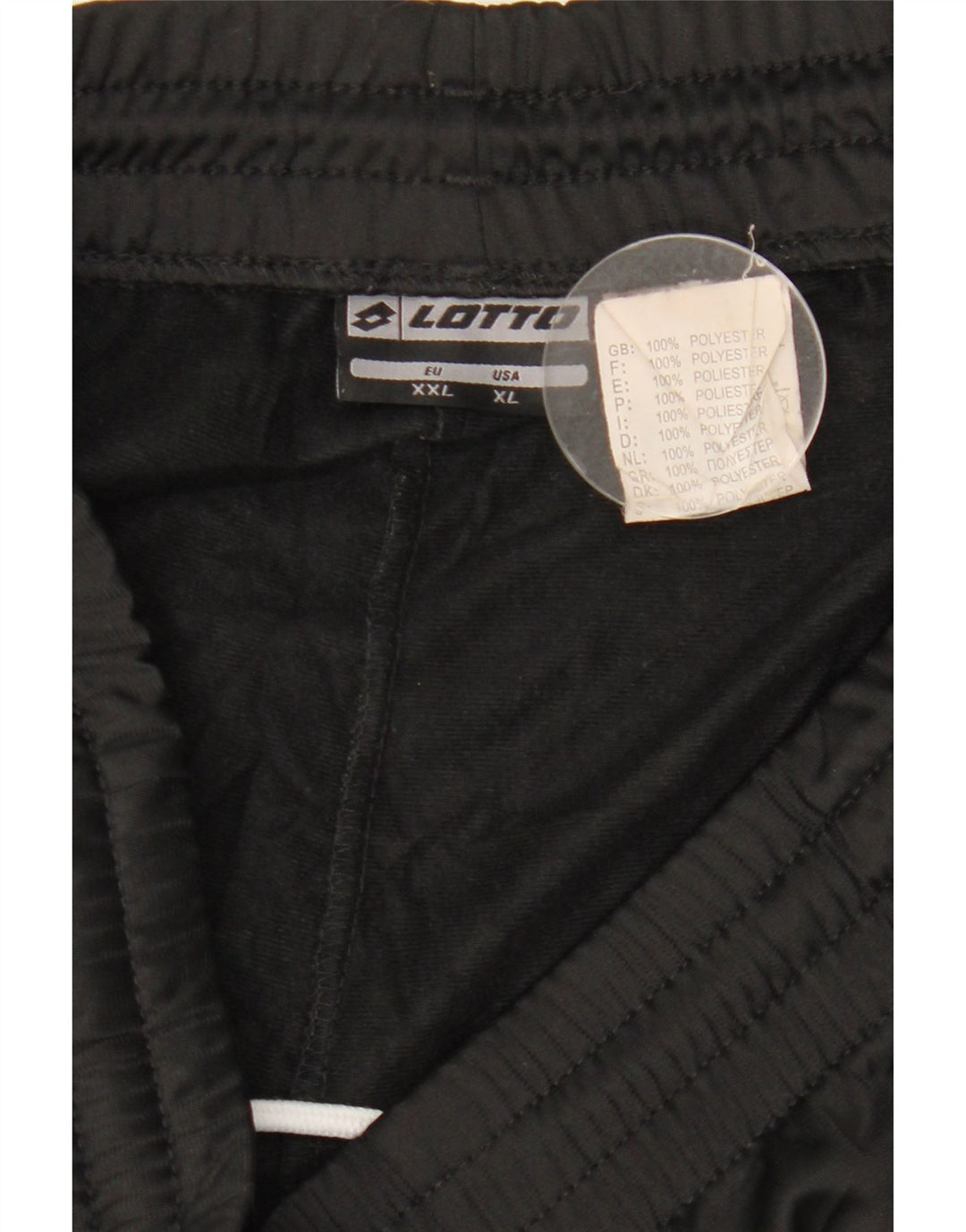 Calça de treino masculina Lotto 2XL poliéster preto