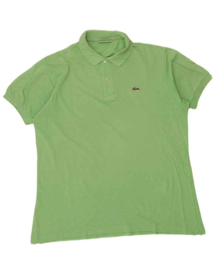 Camisa polo masculina Lacoste tamanho 6 grande algodão verde clássico