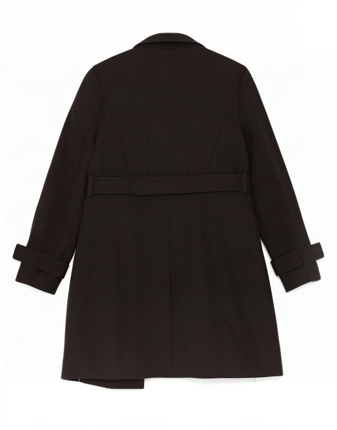 Sobretudo aberto feminino Ted Baker tamanho 4 grande poliéster preto