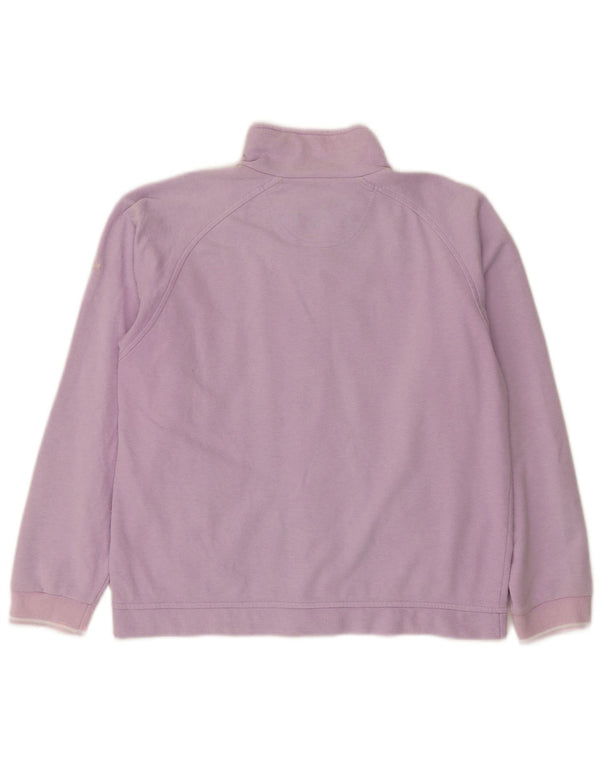 Champion Womens Oversized Tracksuit Top Jacket UK 10 Pequeno Roxo