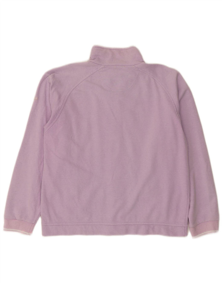 Champion Womens Oversized Tracksuit Top Jacket UK 10 Pequeno Roxo