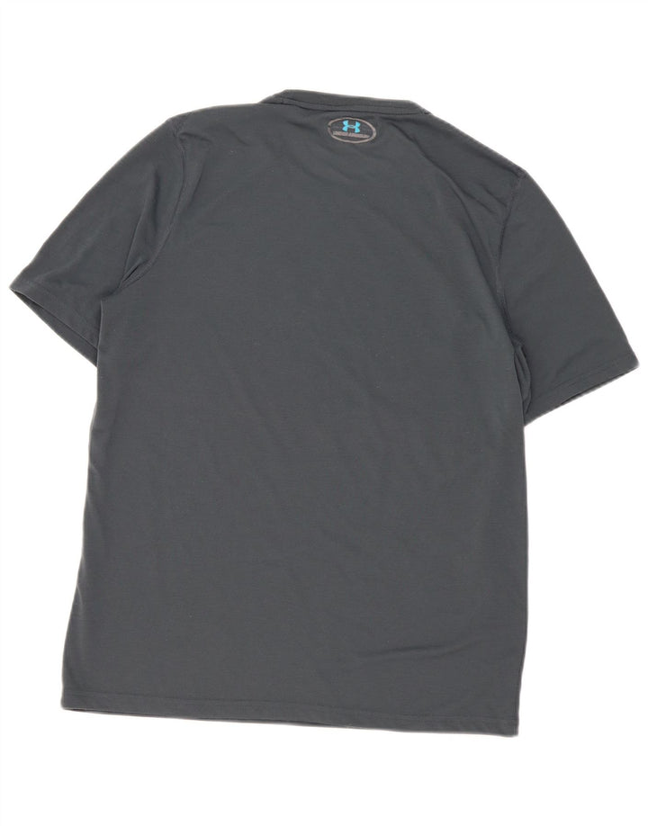 Camiseta masculina Under Armour Heat Gear Graphic cinza médio