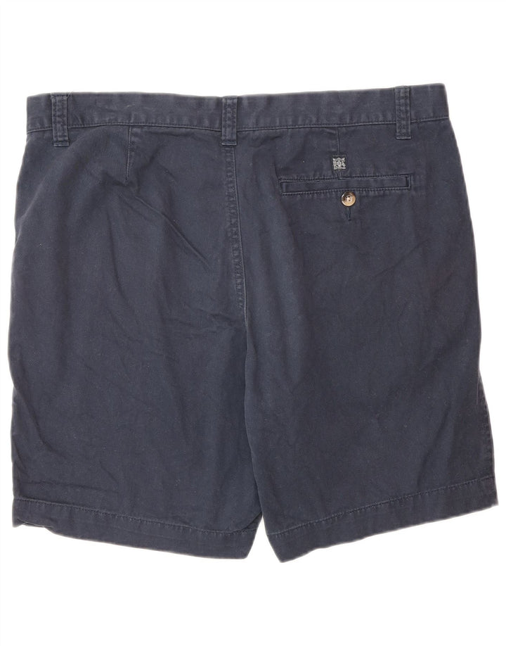 Shorts chino masculino Marks & Spencer W34 grande algodão azul marinho