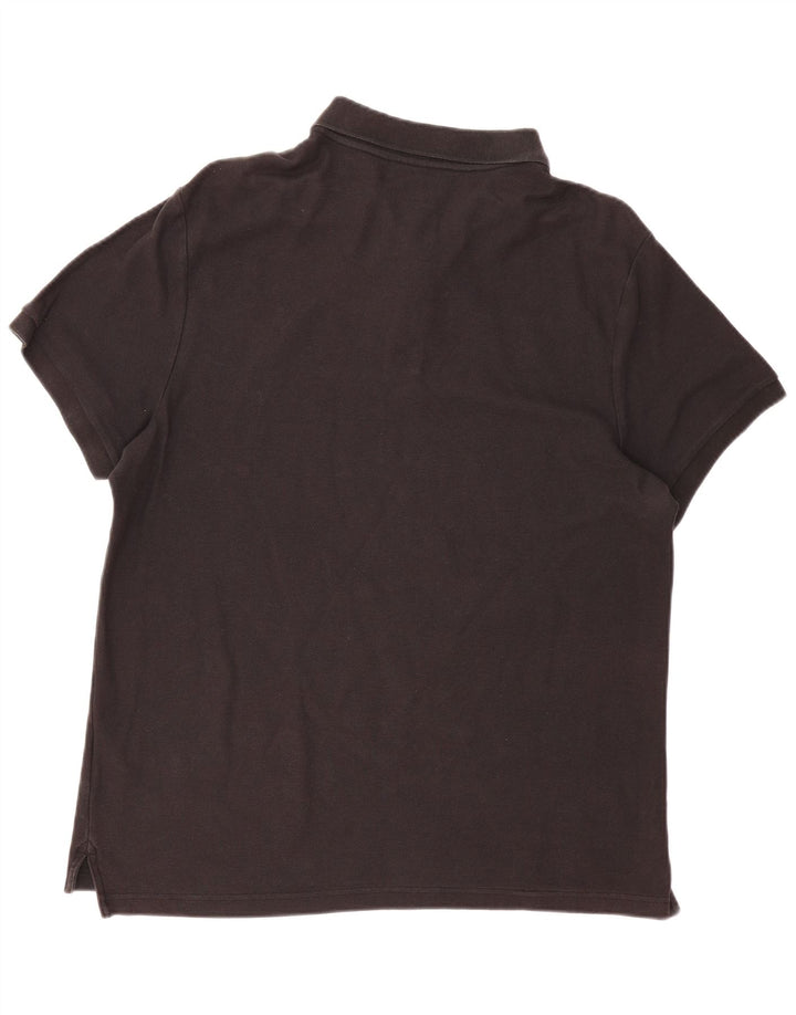 Camisa polo masculina Nike XL preta de algodão