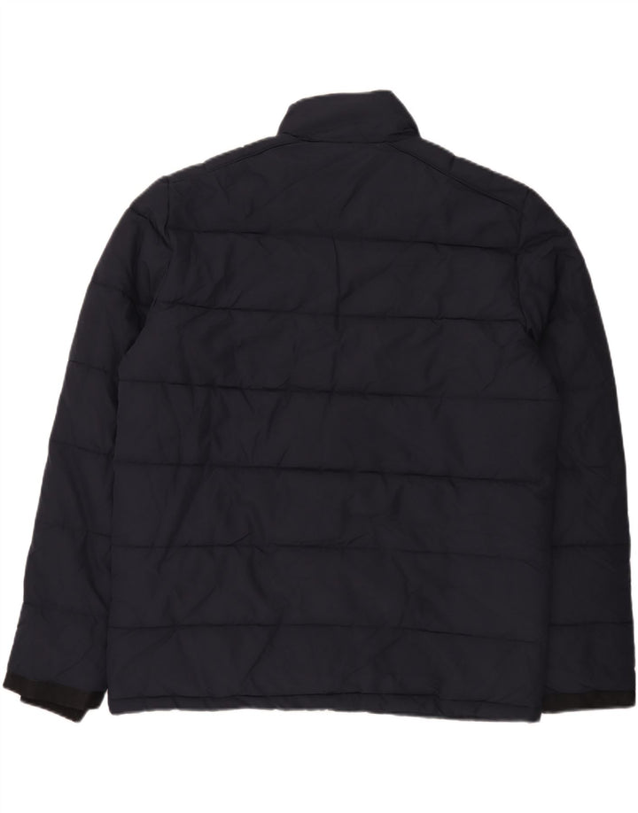 Jaqueta acolchoada masculina Marks & Spencer Reino Unido 40 grande poliéster azul marinho