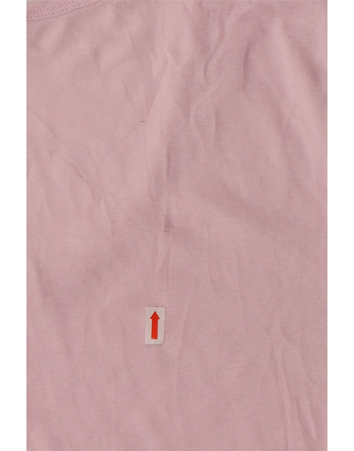 Camiseta feminina CHAMPION UK 14 grande algodão rosa