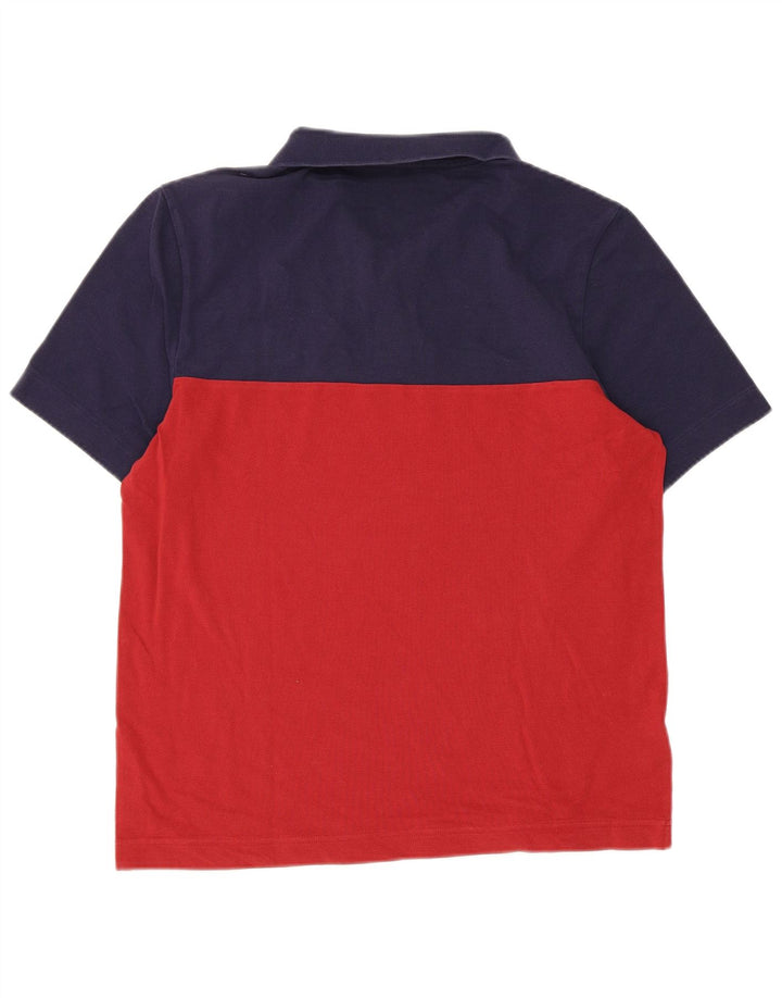 Camisa polo masculina Fred Perry média multicolorida de algodão colorblock