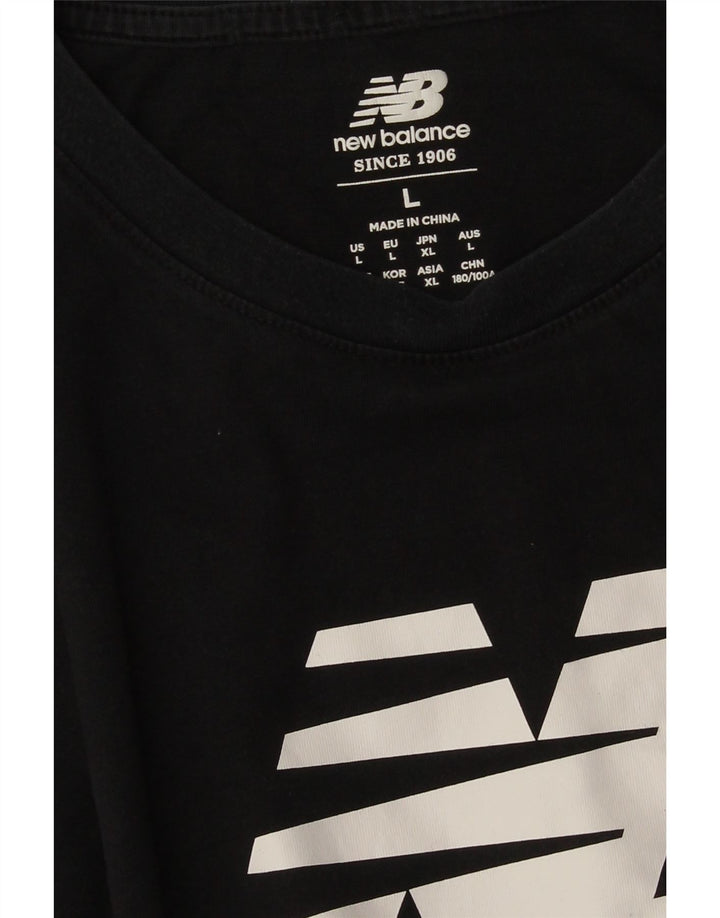 Camiseta gráfica masculina NEW BALANCE grande preta