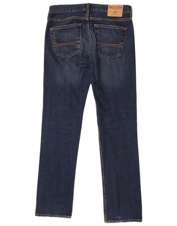 Hollister Mens Slim Jeans W30 L32 Azul Algodão