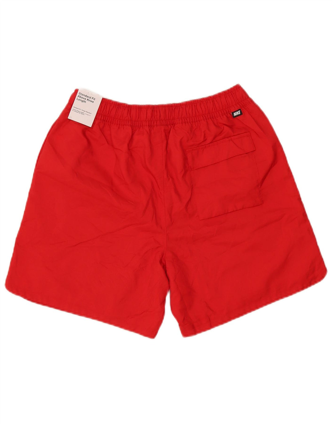 Shorts de natação masculino Nike pequeno poliéster vermelho