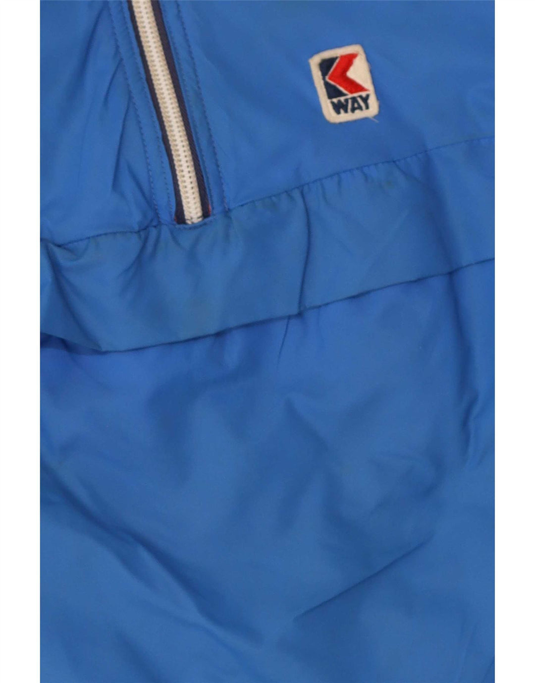 Jaqueta Anorak com capuz para meninos K-Way 7-8 anos azul poliamida