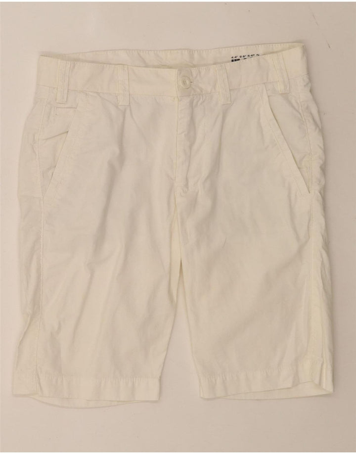 Slam Mens Chino Shorts IT 46 Pequeno W29 Algodão Branco