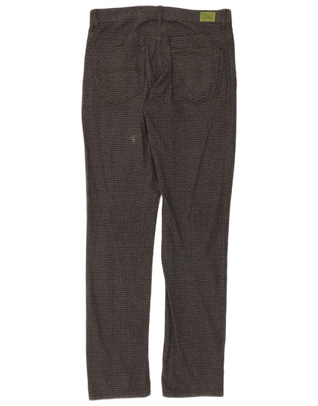 Calça casual masculina Harmont & Blaine IT 48 médio W34 L34 cinza xadrez