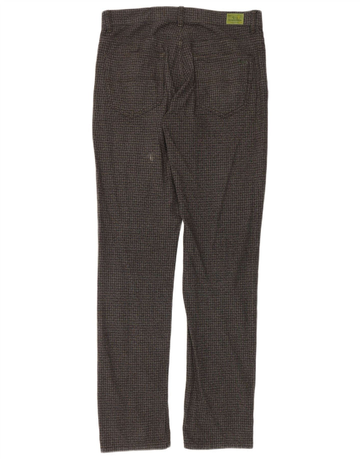 Calça casual masculina Harmont & Blaine IT 48 médio W34 L34 cinza xadrez