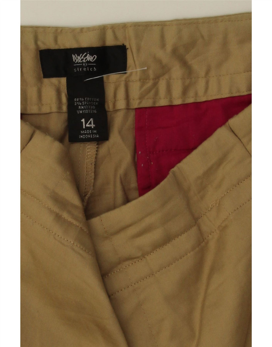 MOSSIMO Womens Pegged Chino Shorts US 14 XL W42  Beige Cotton Vintage Mossimo and Second-Hand Mossimo from Messina Hembry 
