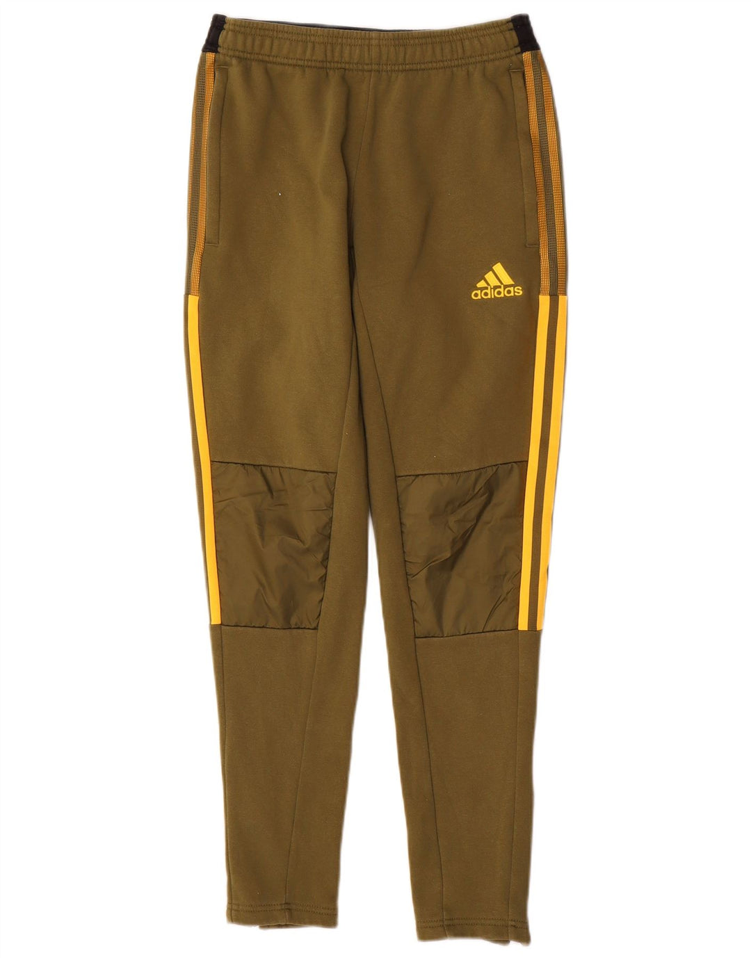 Calças de treino masculinas ADIDAS pequenas de algodão cáqui