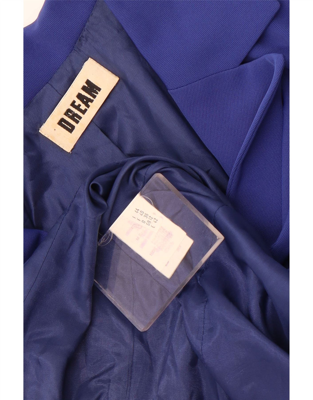 Jaqueta blazer feminina Dream de manga curta com peito duplo Reino Unido 12 azul médio