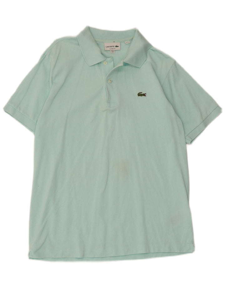 Camisa polo masculina Lacoste Classic Fit tamanho 4 médio algodão turquesa