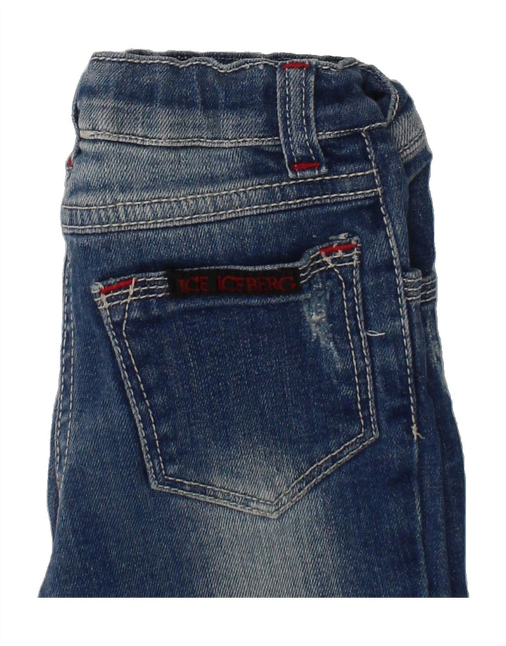 ICEBERG Girls Slim Jeans 2-3 Years W20 L14 Blue Cotton Vintage Iceberg and Second-Hand Iceberg from Messina Hembry 