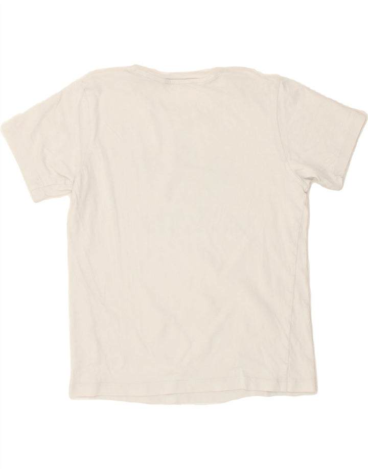 ADIDAS Girls Graphic T-Shirt Top 9-10 Years White Vintage Adidas and Second-Hand Adidas from Messina Hembry 