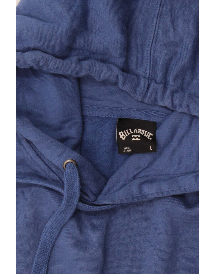 Suéter com capuz gráfico masculino Billabong grande azul