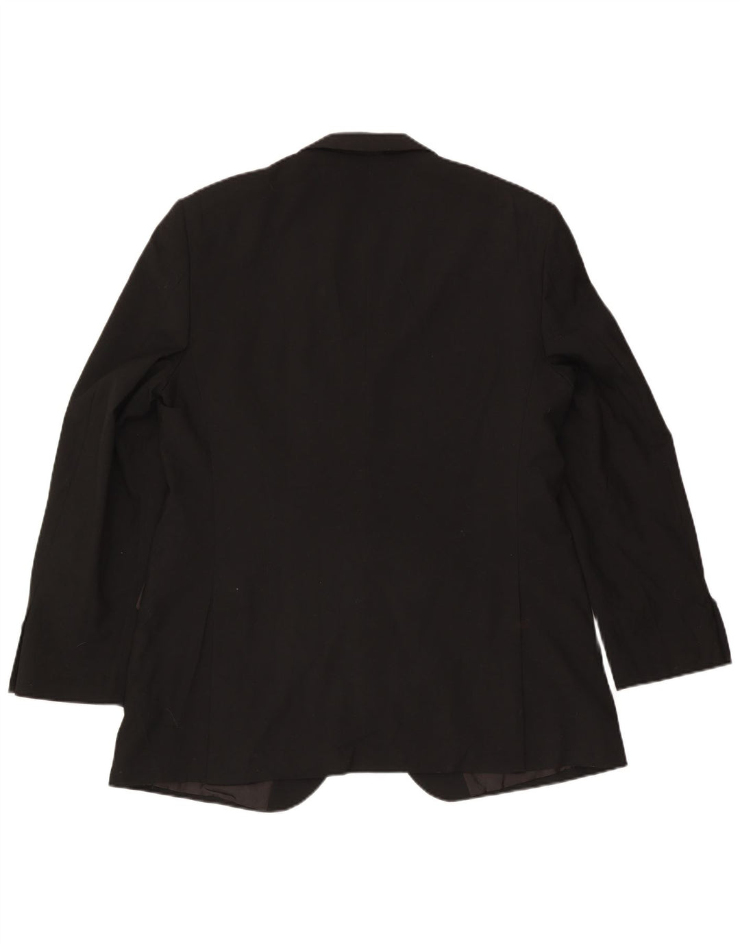 Jaqueta blazer masculina de 2 botões Marks & Spencer Reino Unido 44 XL preto poliéster