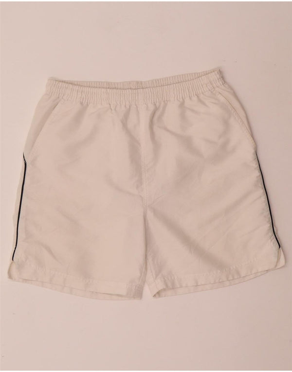 FILA Mens Sport Shorts Pequeno Poliéster Branco