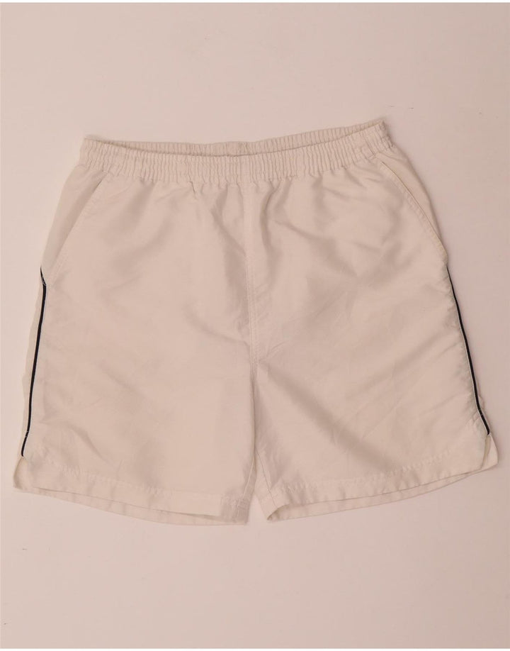 FILA Mens Sport Shorts Pequeno Poliéster Branco