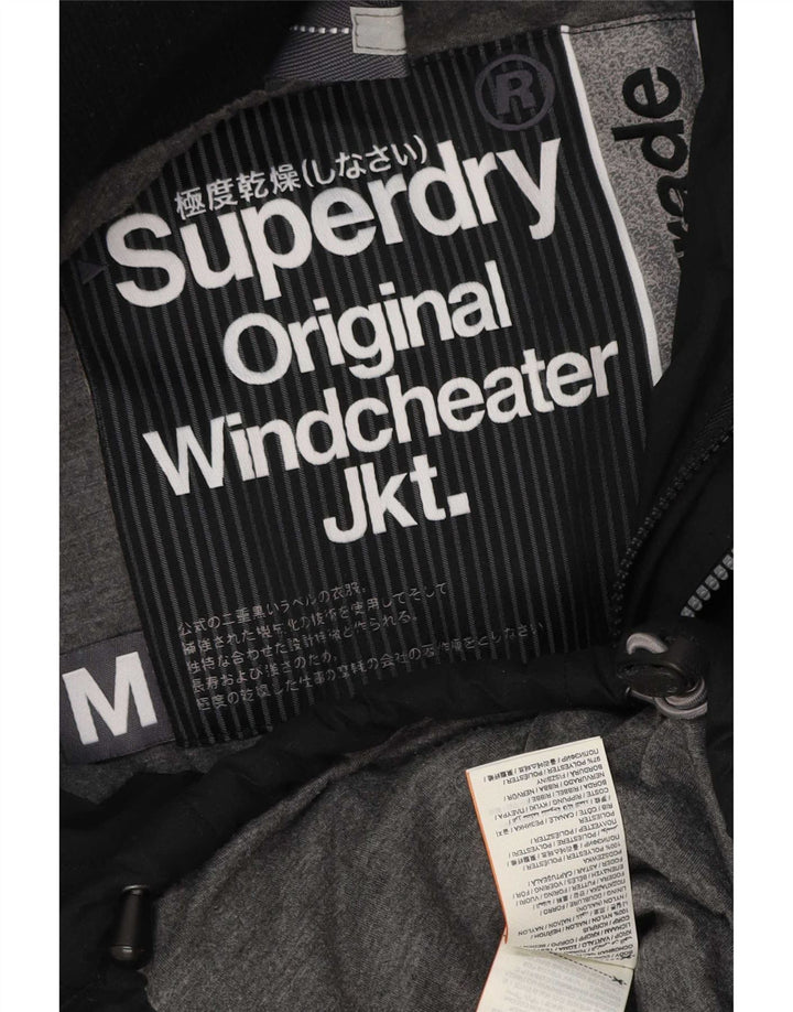 Jaqueta acolchoada masculina Superdry UK 38 poliéster preto médio