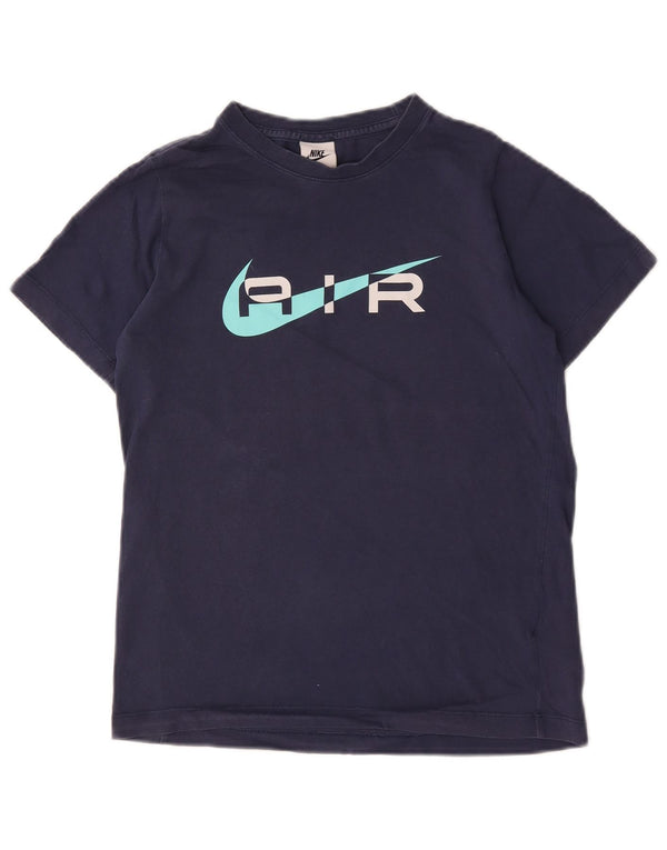 Camiseta Nike Boys Graphic Top 12-13 anos grande algodão azul marinho