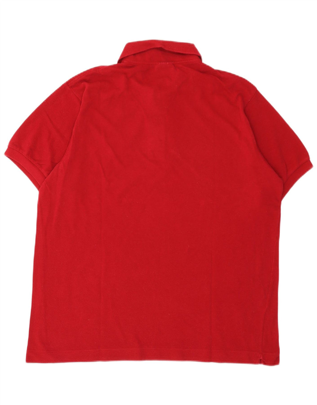 Camisa polo masculina Lacoste tamanho 5 grande algodão vermelho