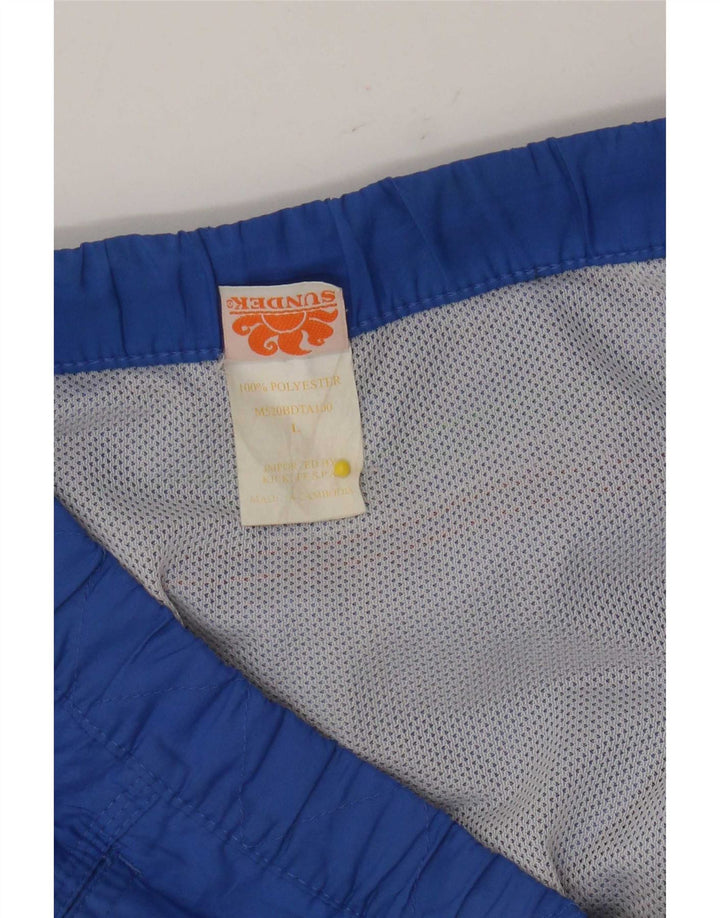 Shorts de natação masculino Sundek grande poliéster azul