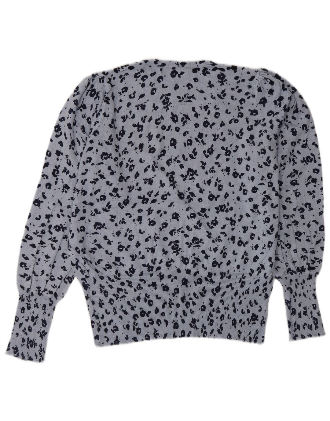 Suéter feminino MARKS & SPENCER com gola redonda Reino Unido 14 grande azul