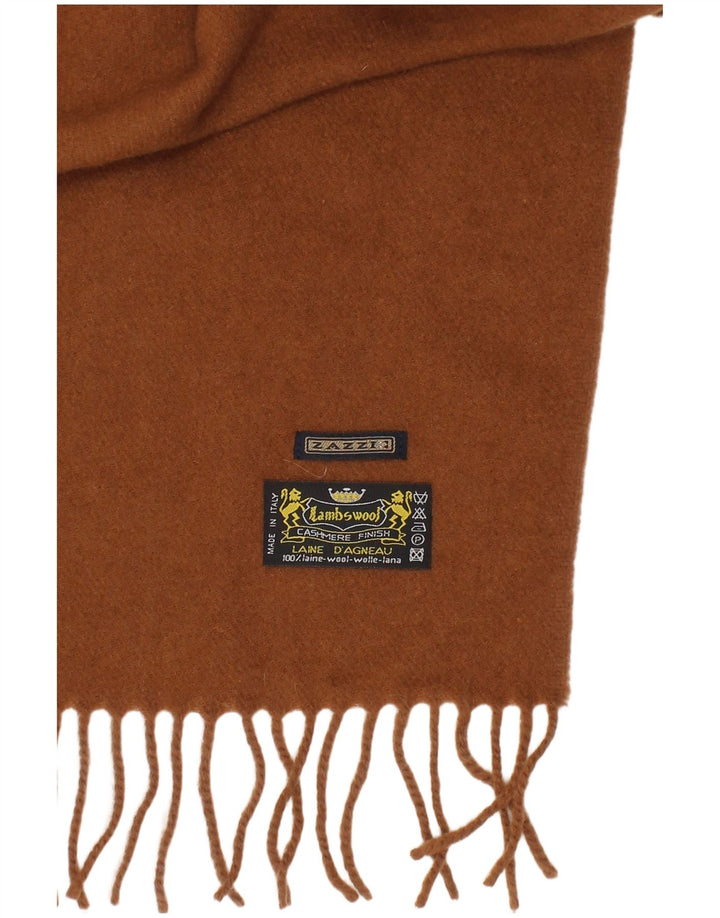 Lenço retangular masculino vintage tamanho único lã marrom clássico