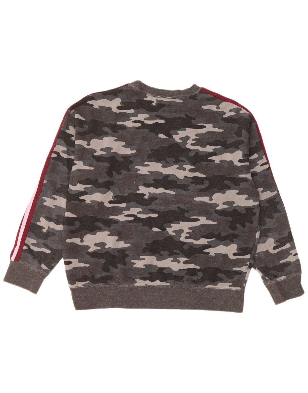 EDDIE BAUER moletom feminino jumper UK 14 camuflagem cinza médio